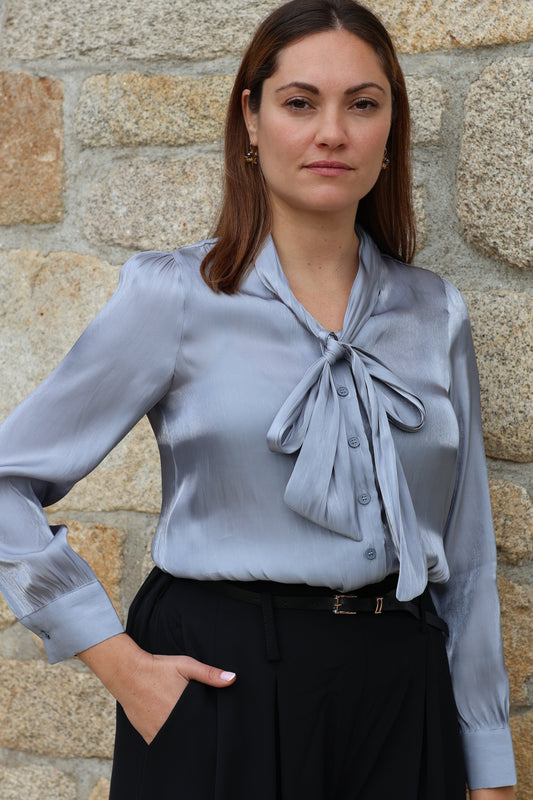 Chemisier OLIVIA silver