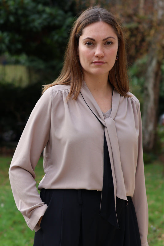 Chemisier CATHERINE beige