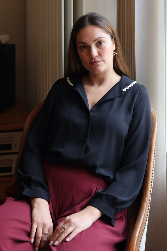 Chemisier CLAUDINE noir