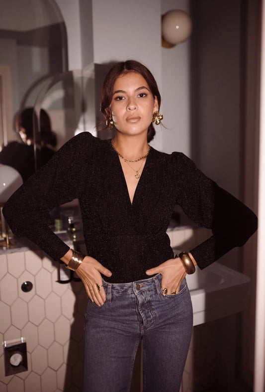 BodY STELLA noir pailleté