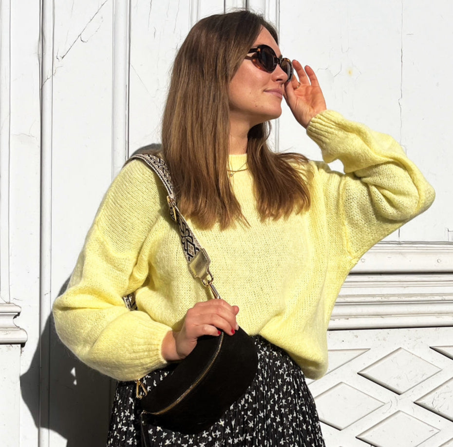 Pull RINA jaune poussin vif