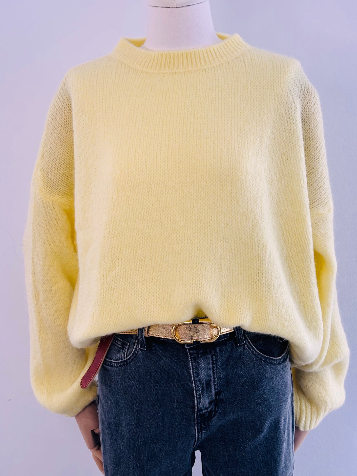 Pull RINA jaune poussin vif
