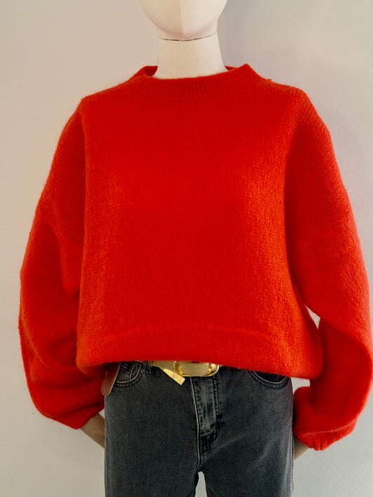 Pull RINA rouge orangé