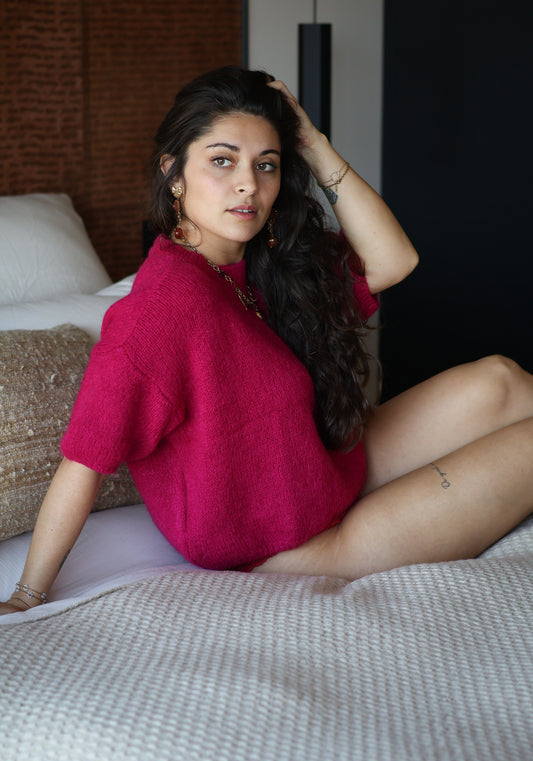 Pull PARIS cerise