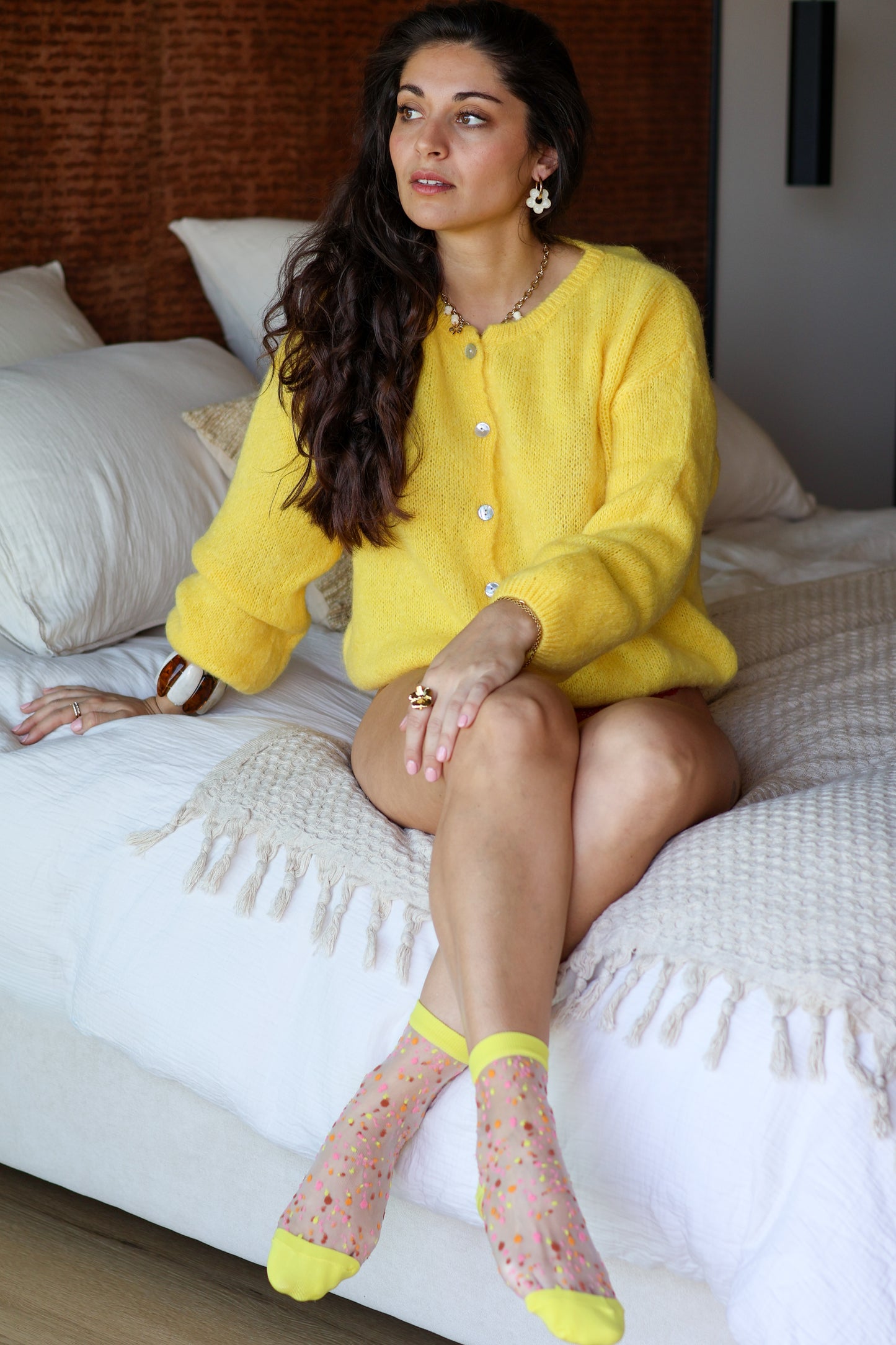 Cardi BLAIR jaune vif