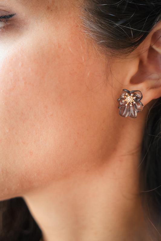 Boucles d'oreilles LYANA noires