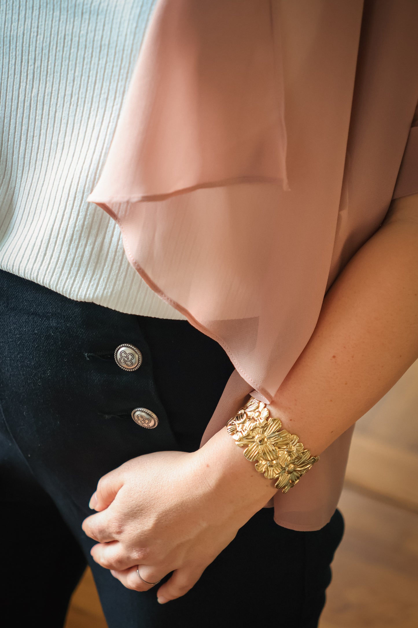 Top CORALIE vieux rose