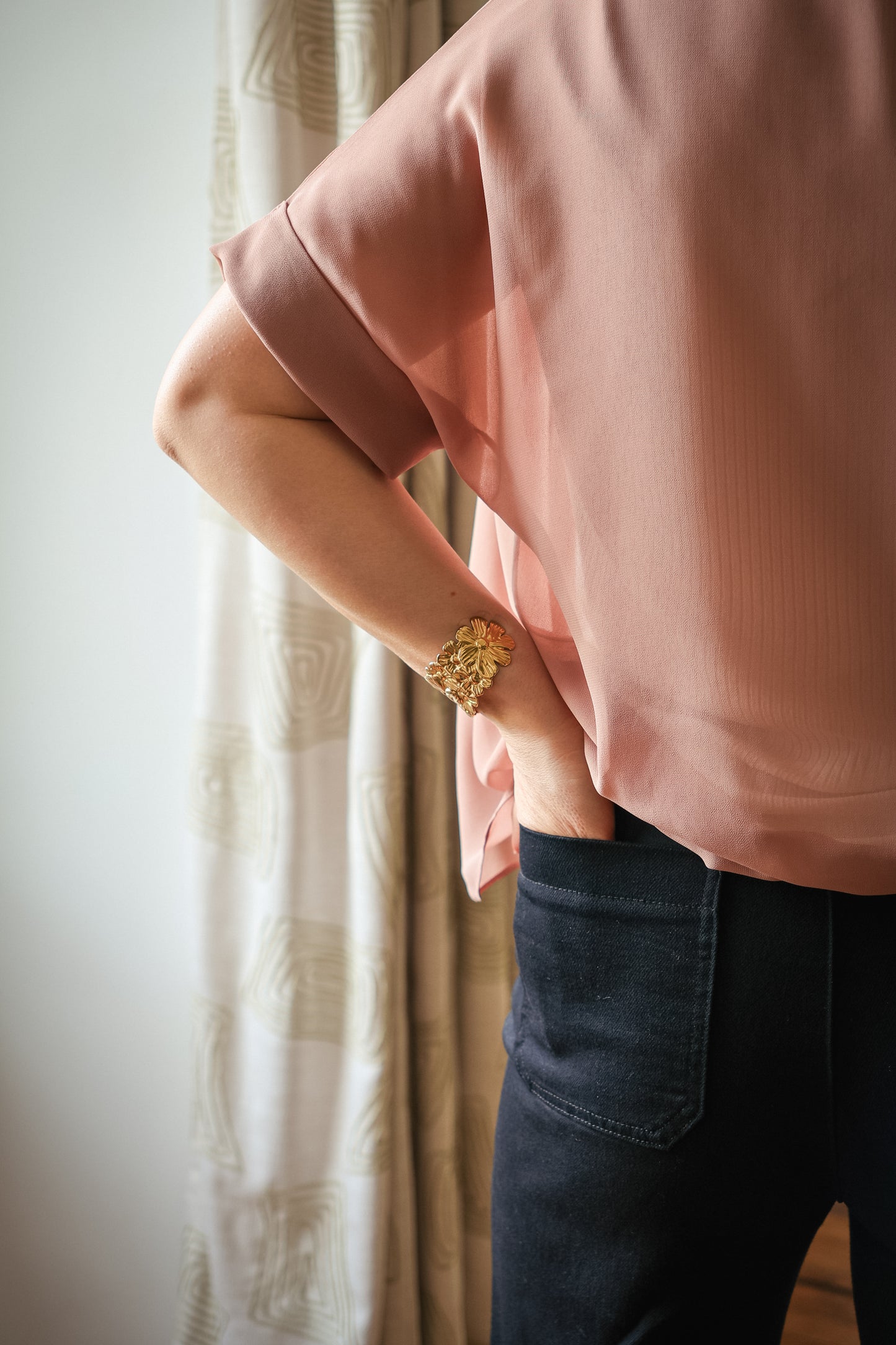 Top CORALIE vieux rose