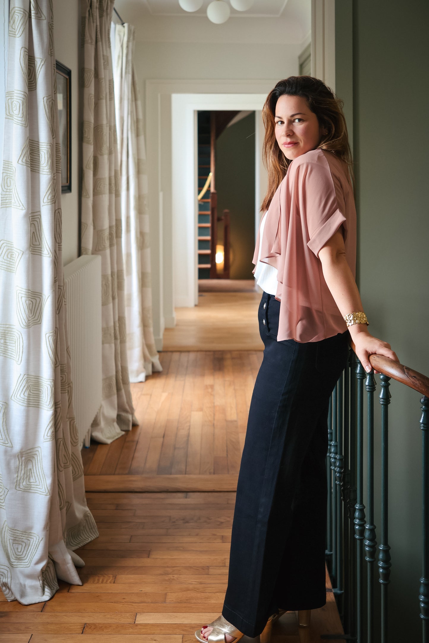 Top CORALIE vieux rose