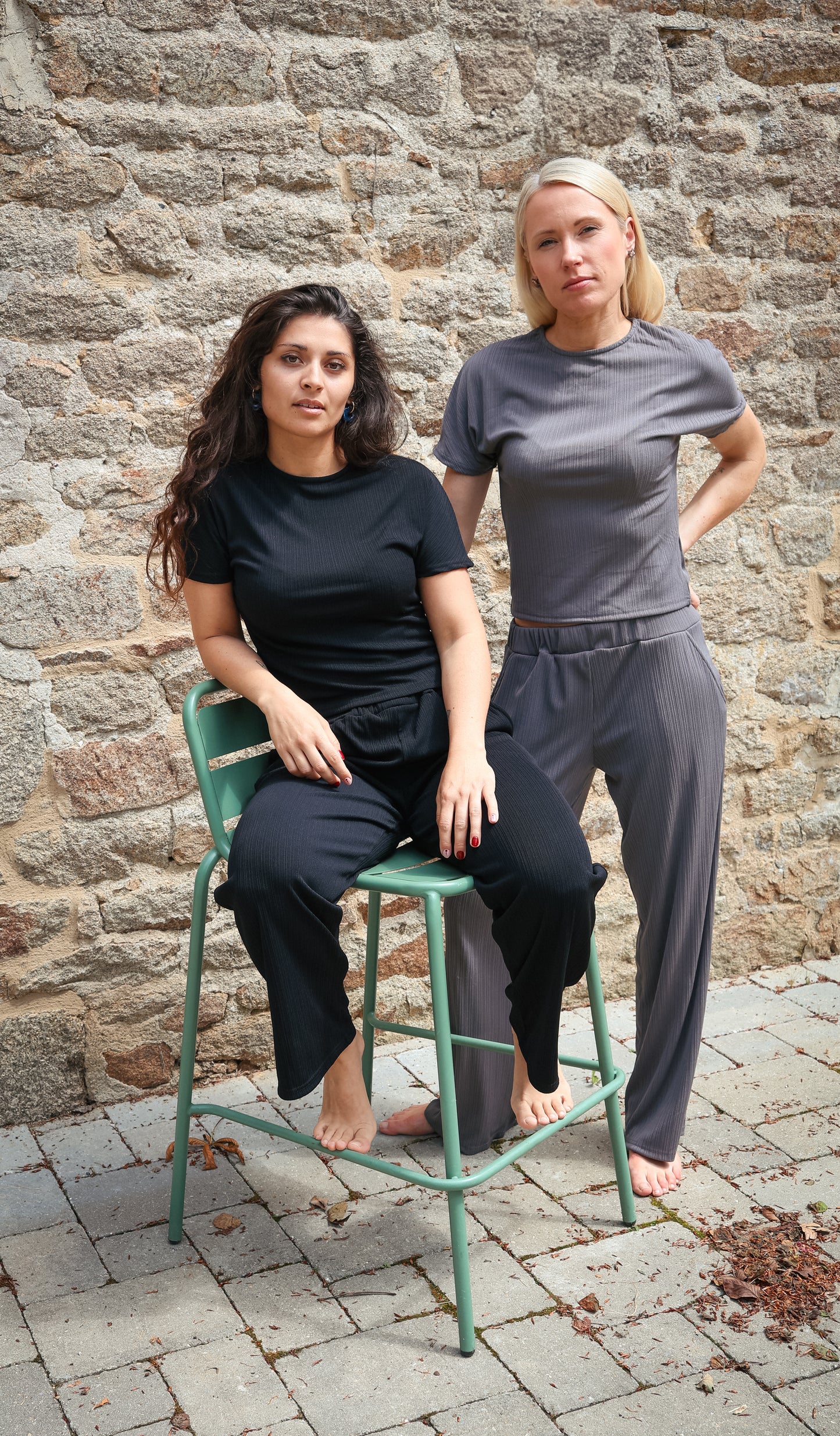 Top FETIA gris anthracite