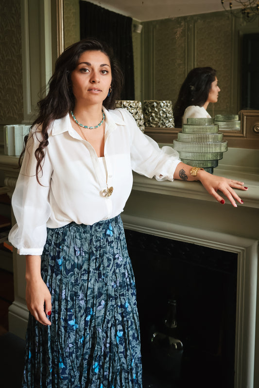 Chemisier CALYOPE blanc