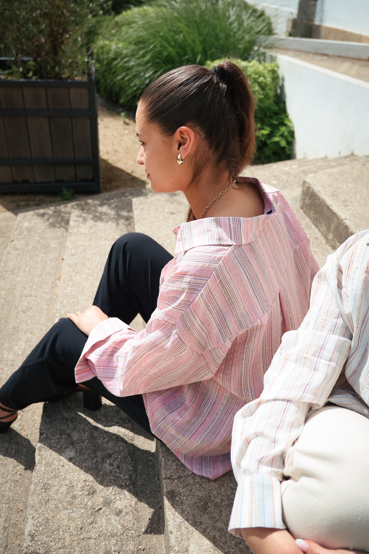 Chemise INES rose