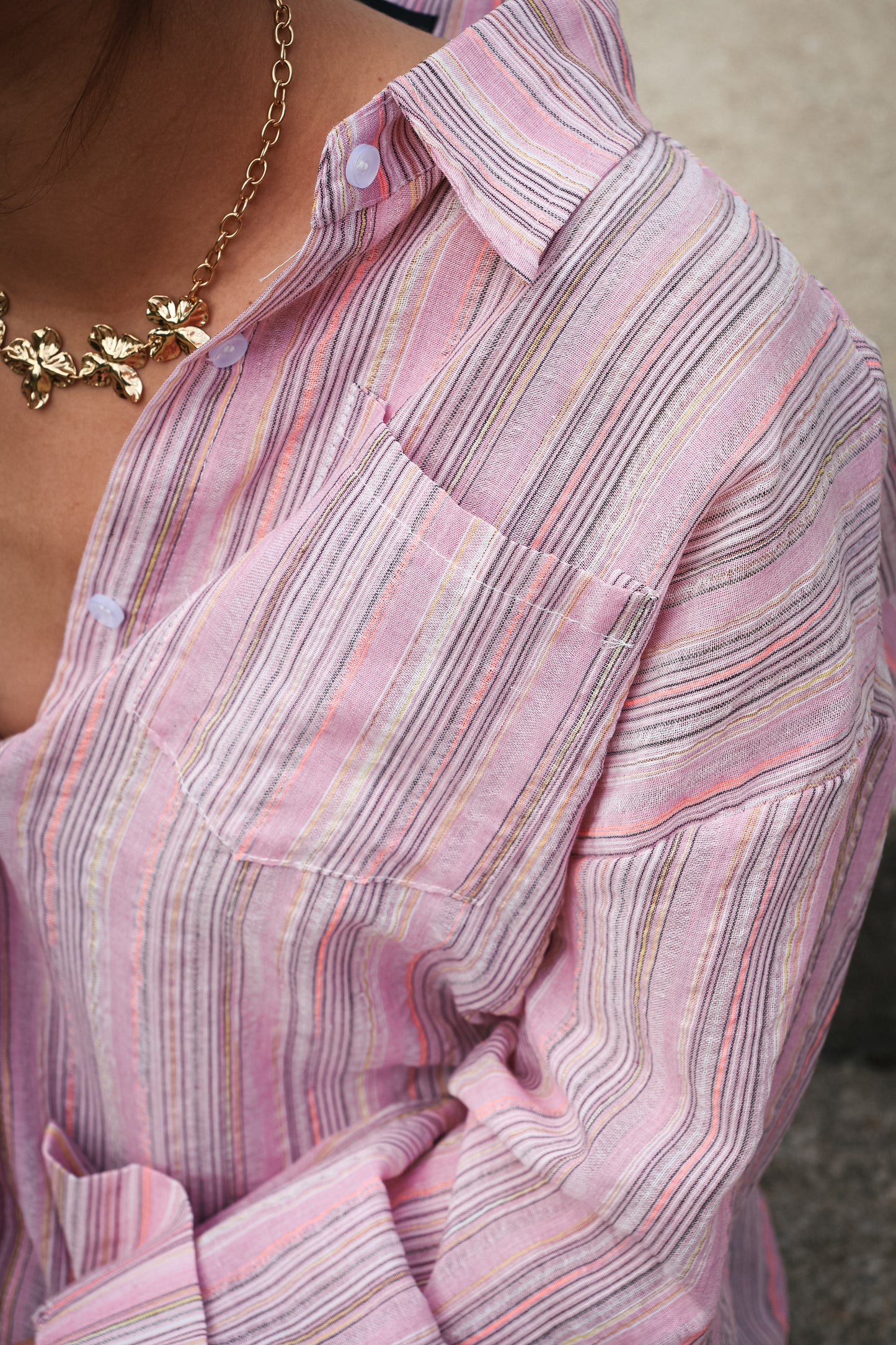 Chemise INES rose