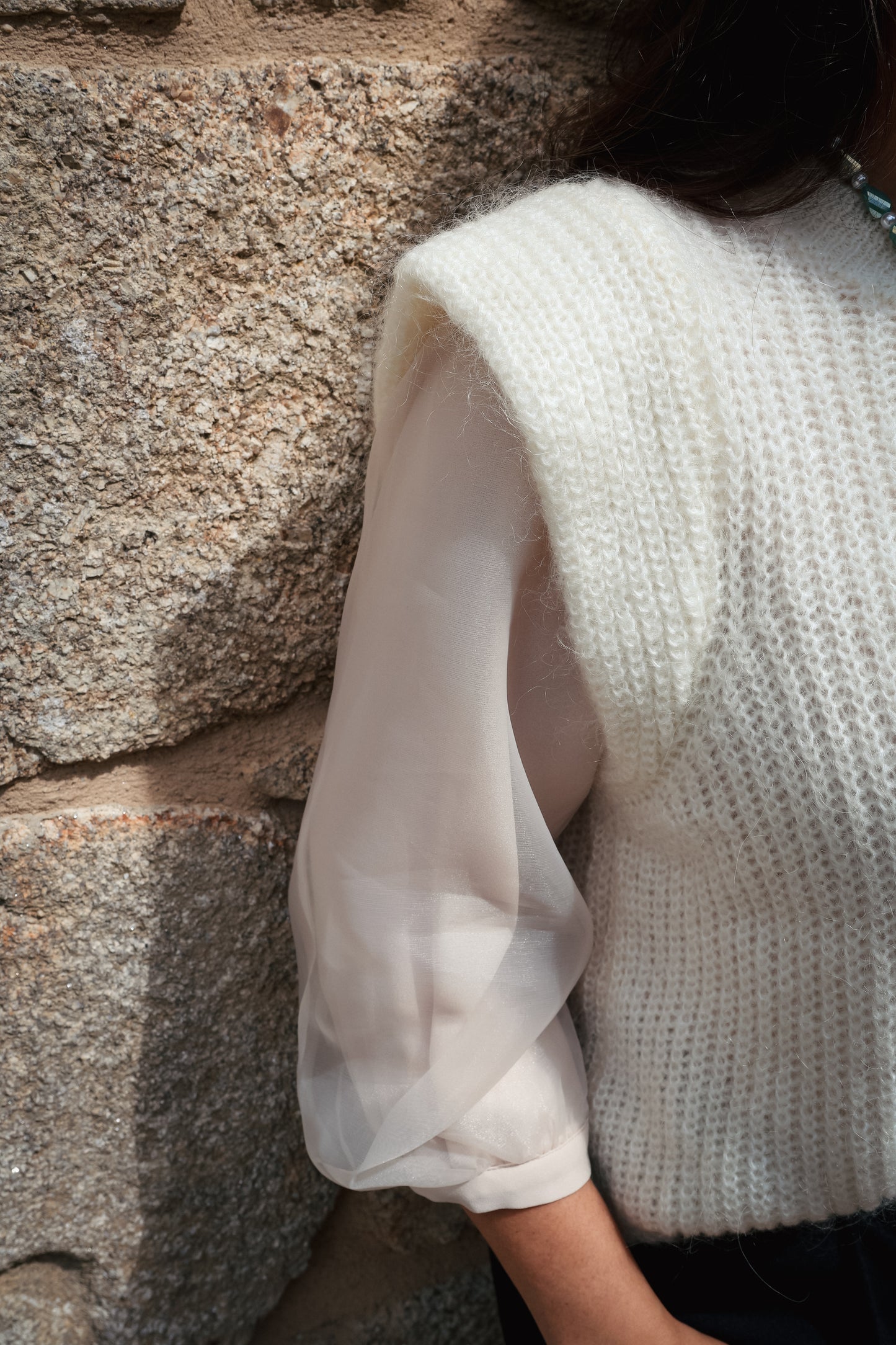 Pull LONDON blanc
