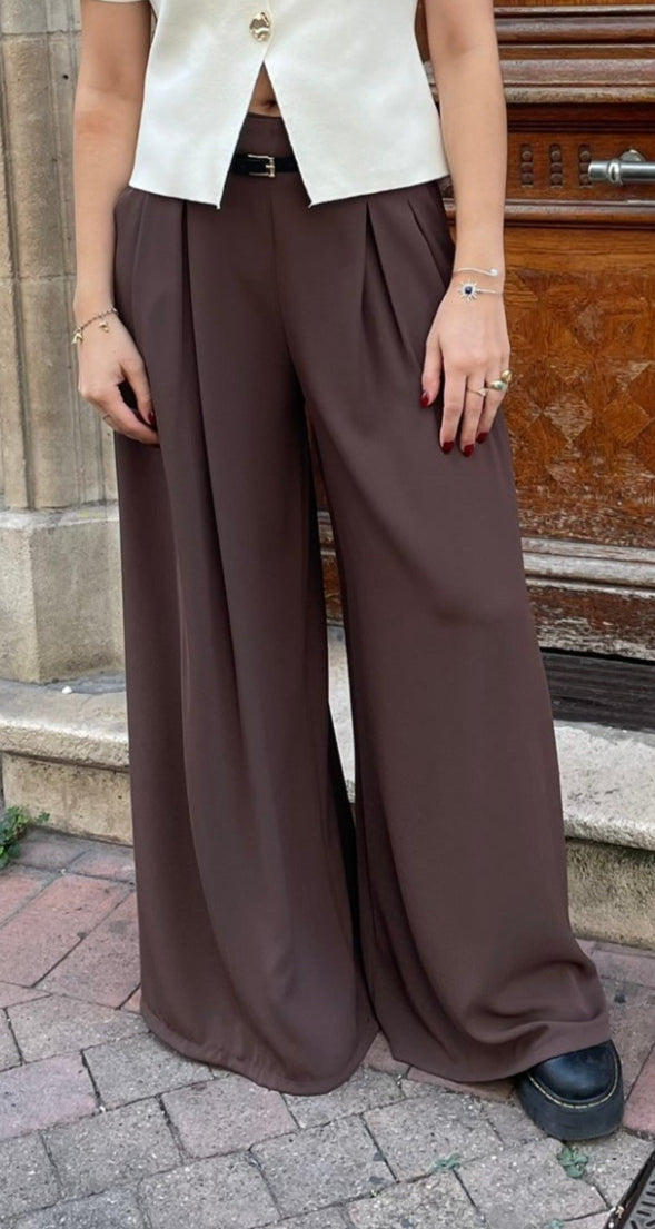 Pantalon LEONOR marron
