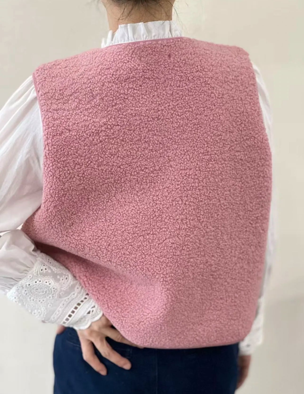 Gilet LOANE rose bébé