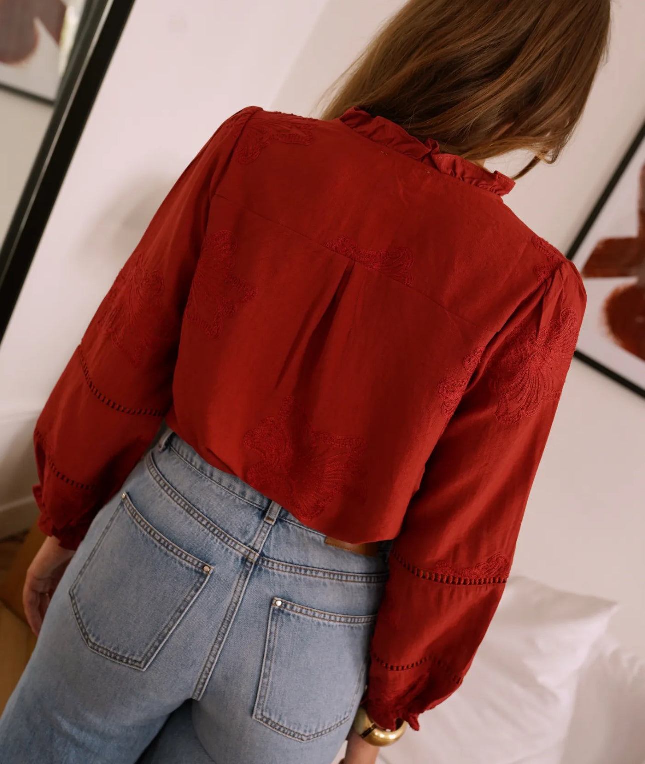 Chemisier BIANCA bordeaux