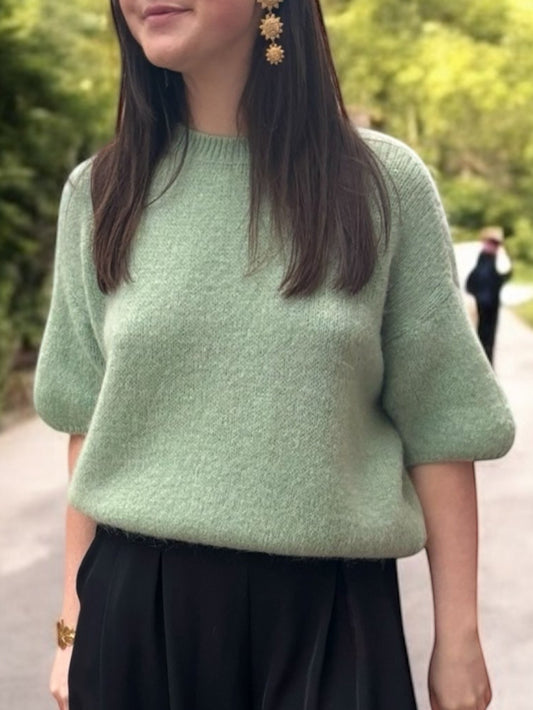 Pull PARIS vert d'eau foncé