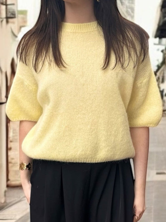 Pull PARIS jaune clair