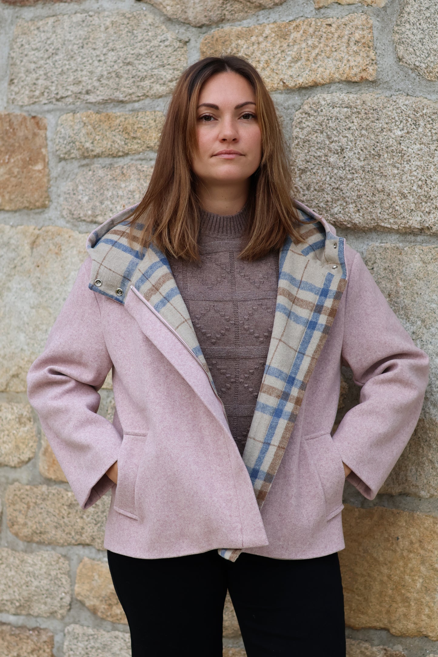 Manteau SUZZI rose