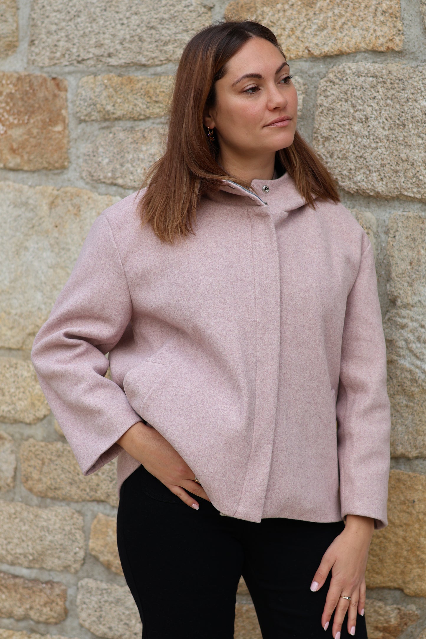 Manteau SUZZI rose