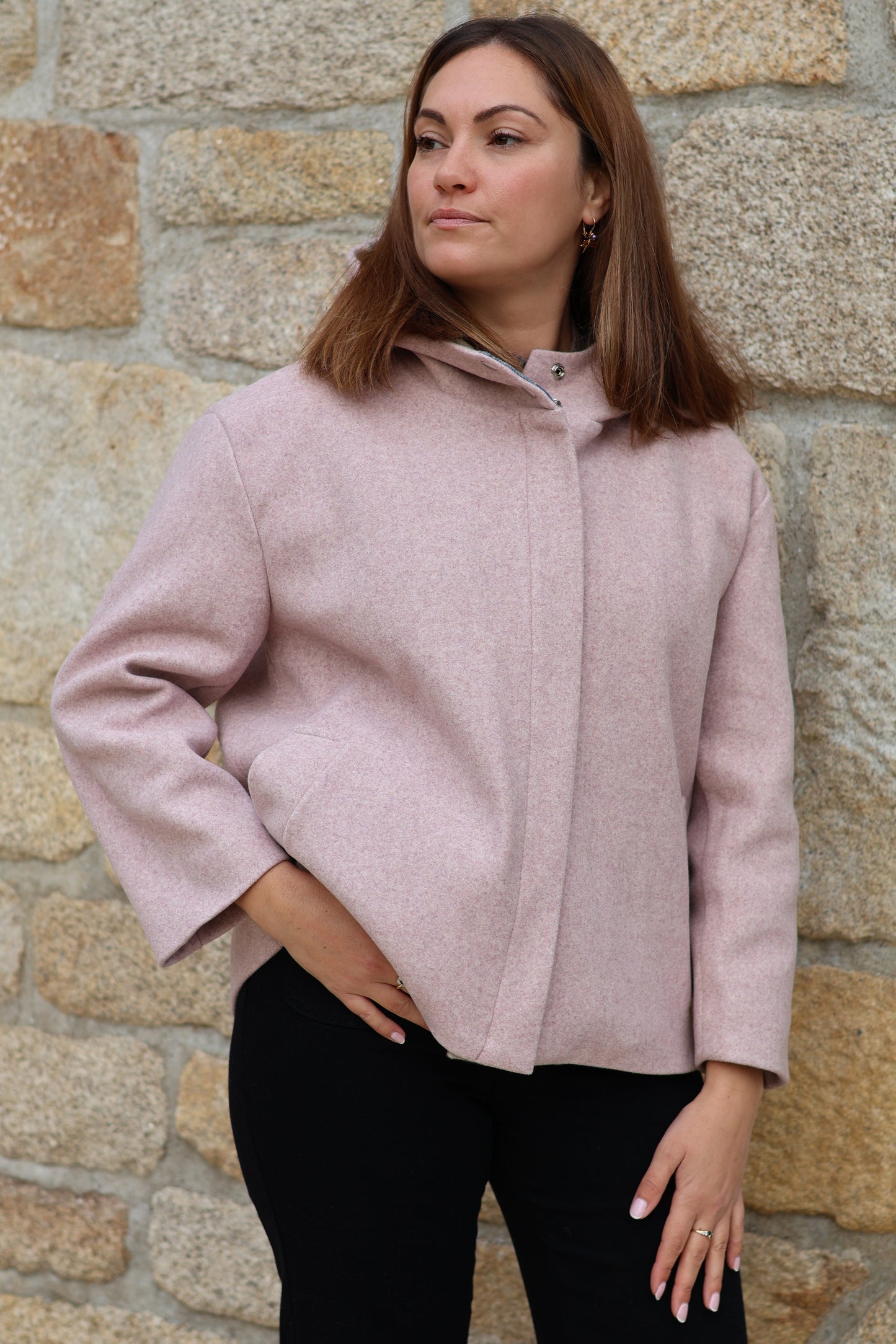 Manteau SUZZI rose