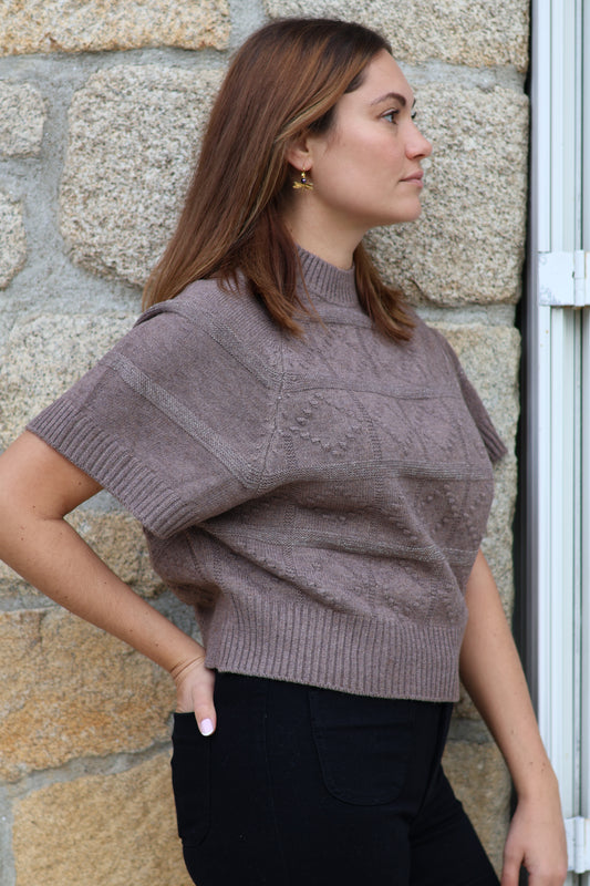 Pull MERYL taupe