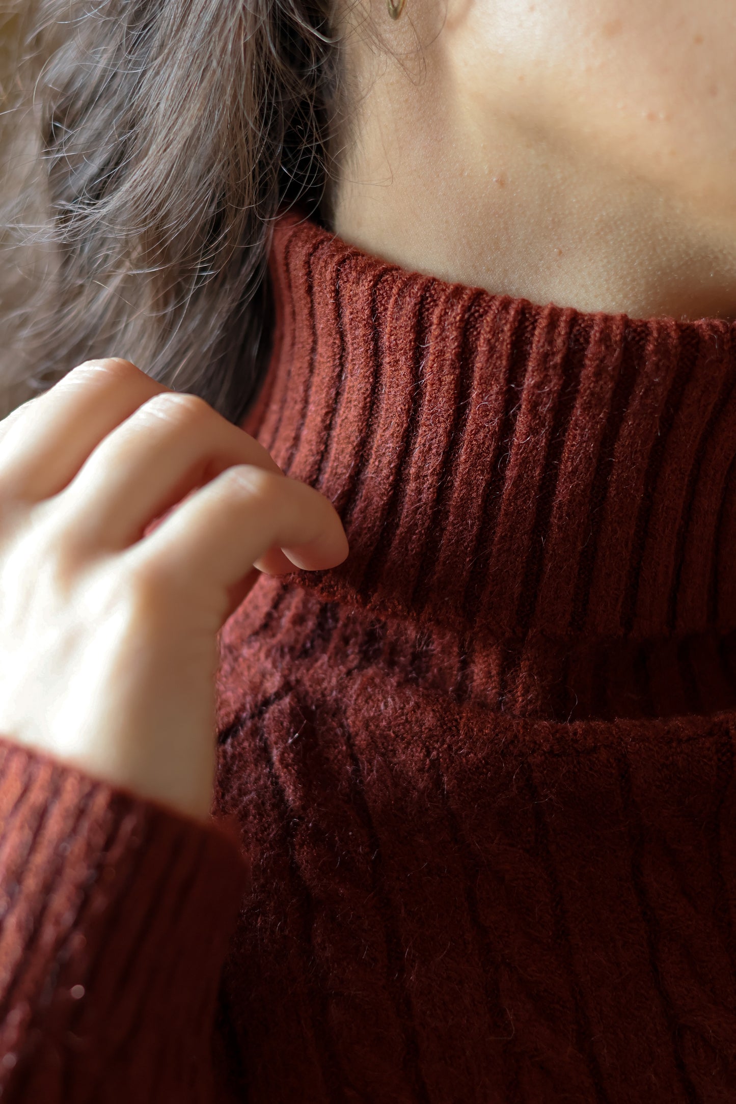 Pull CAROLL brique