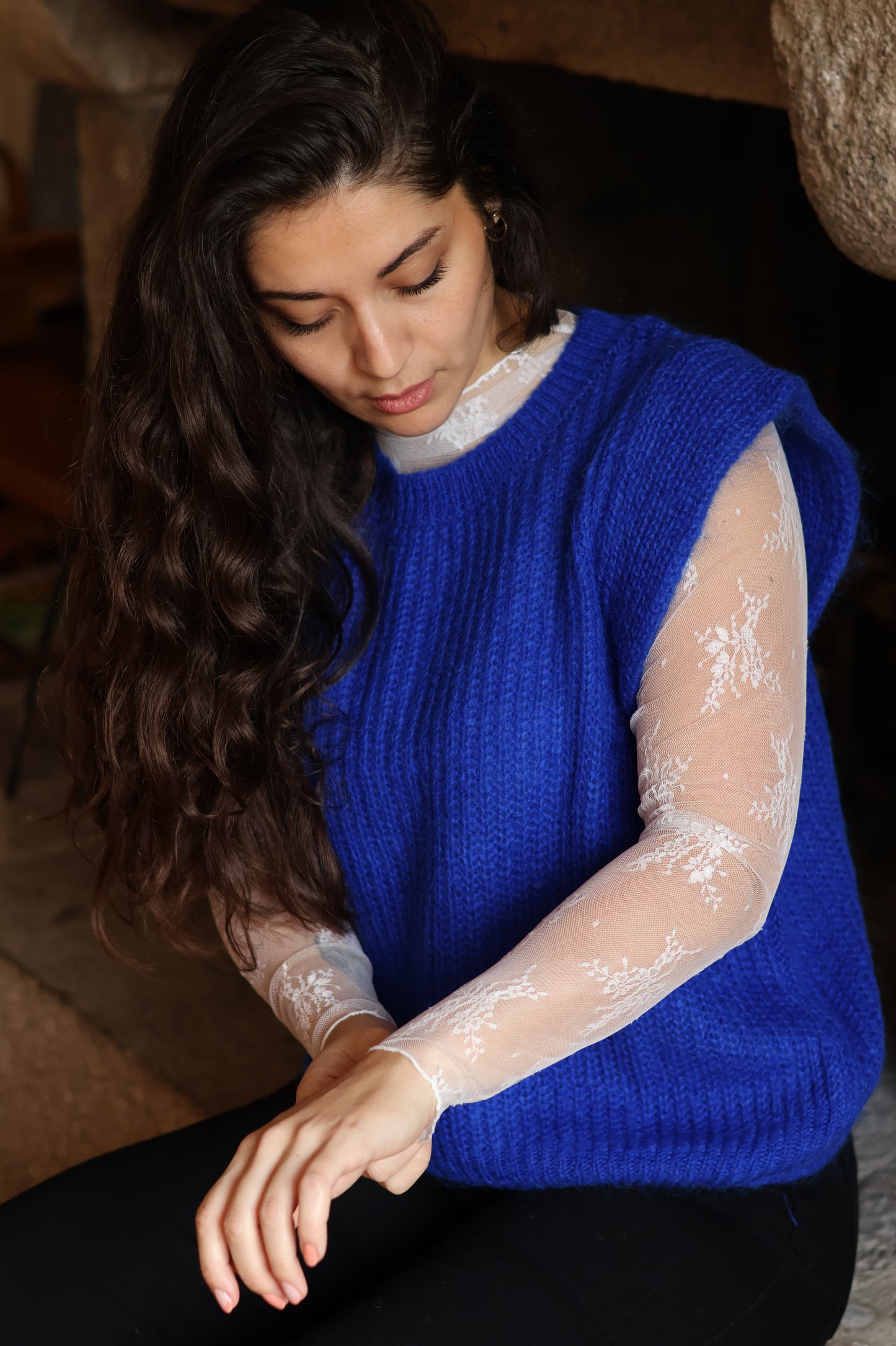 Pull LONDON bleu royal