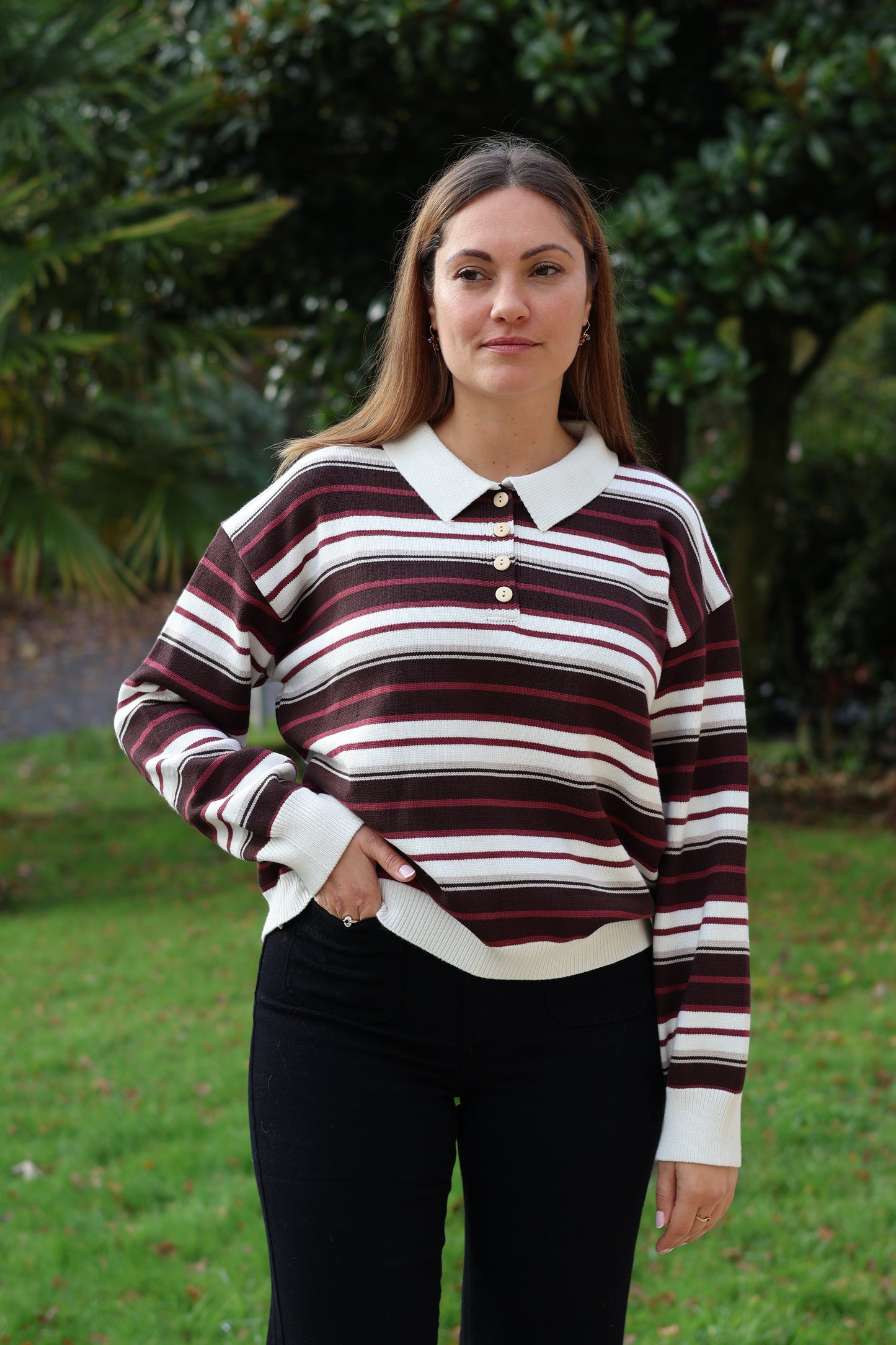 Pull OLIVER bordeaux