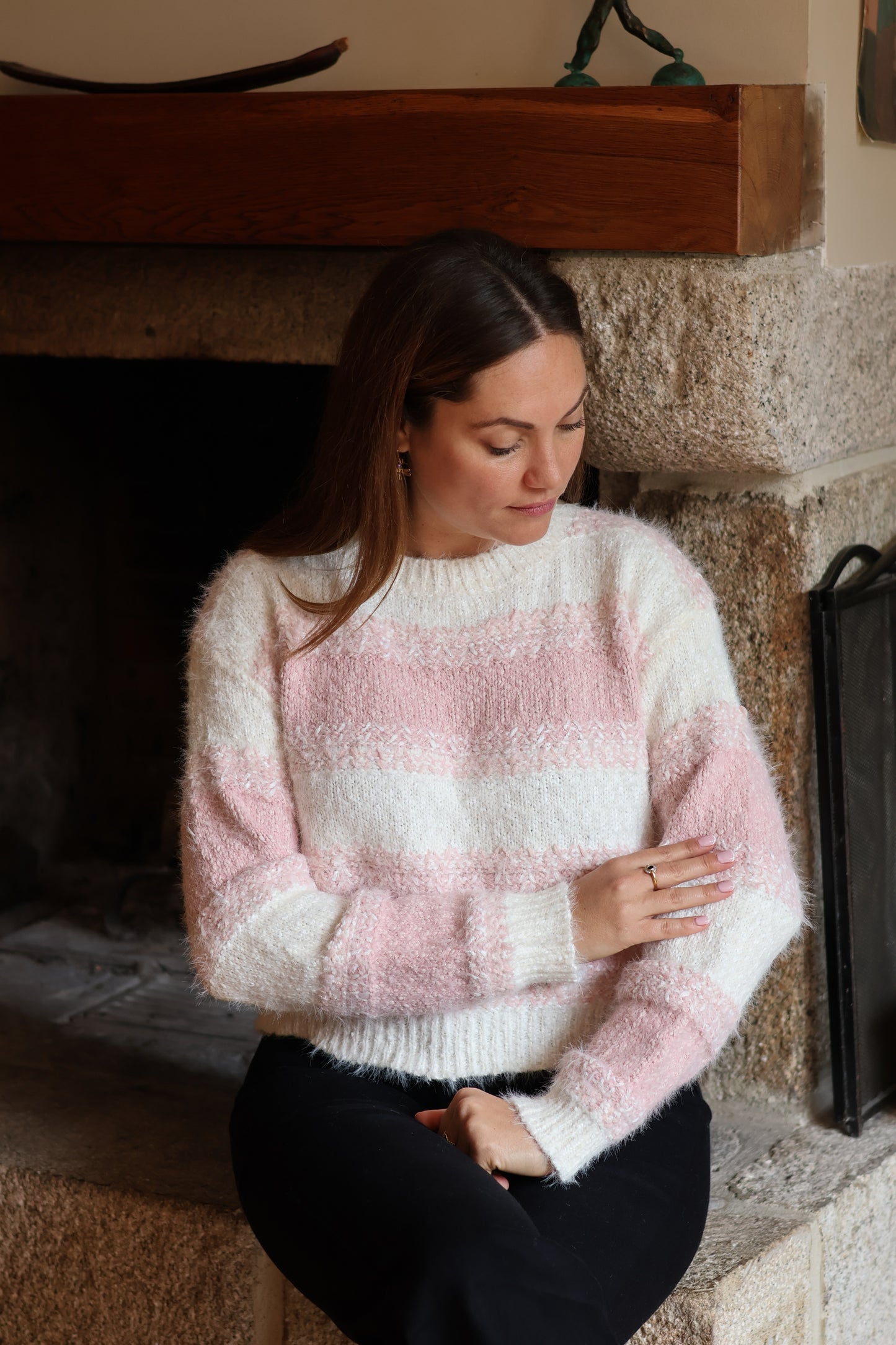 Pull MAÏNA rose