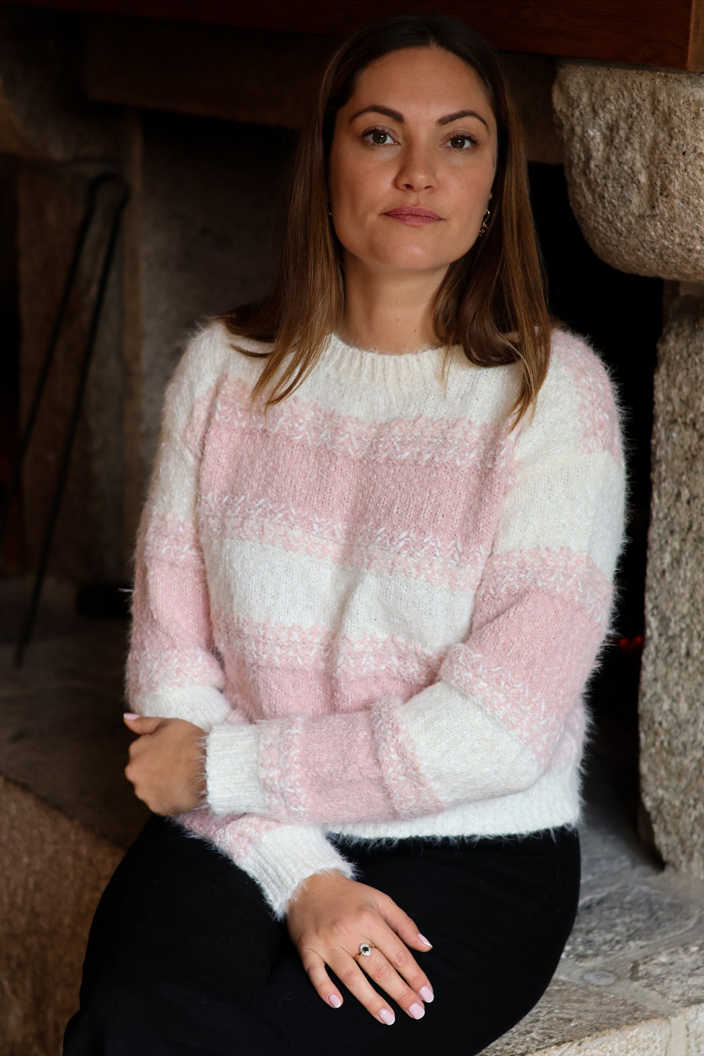 Pull MAÏNA rose