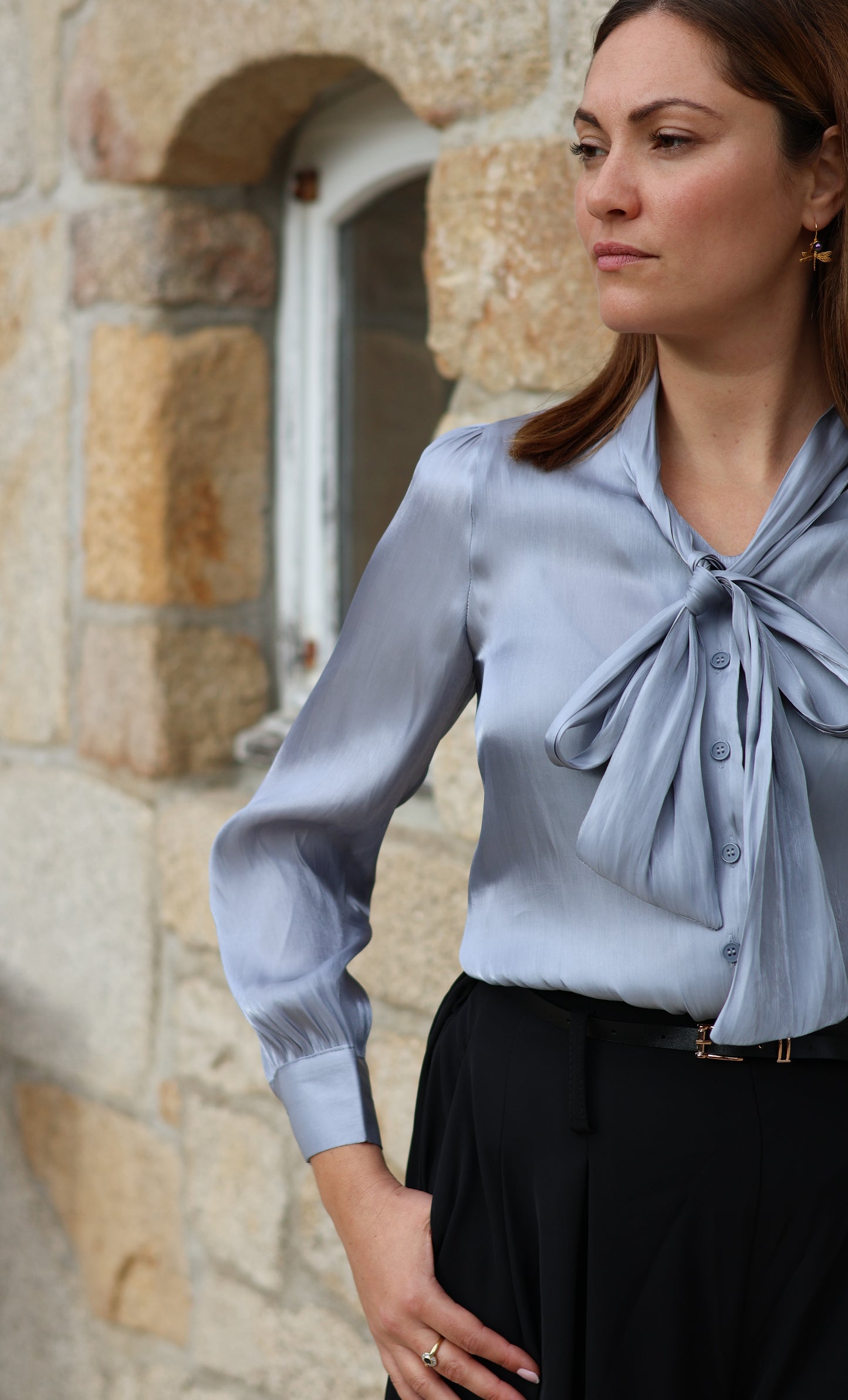 Chemisier OLIVIA silver