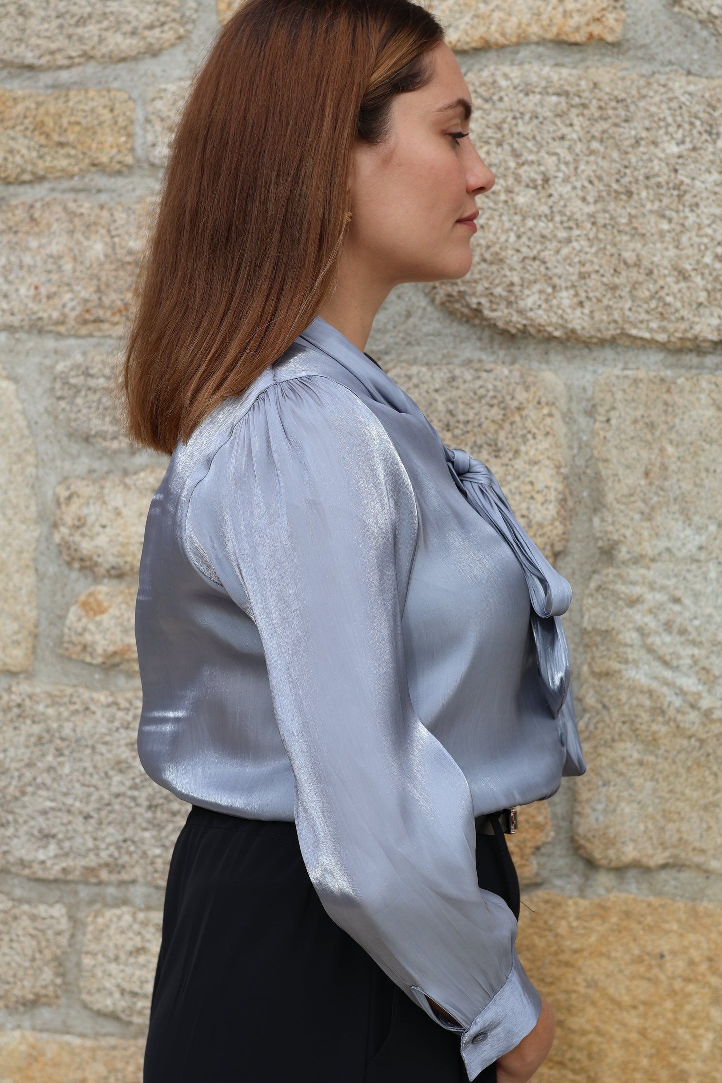 Chemisier OLIVIA silver