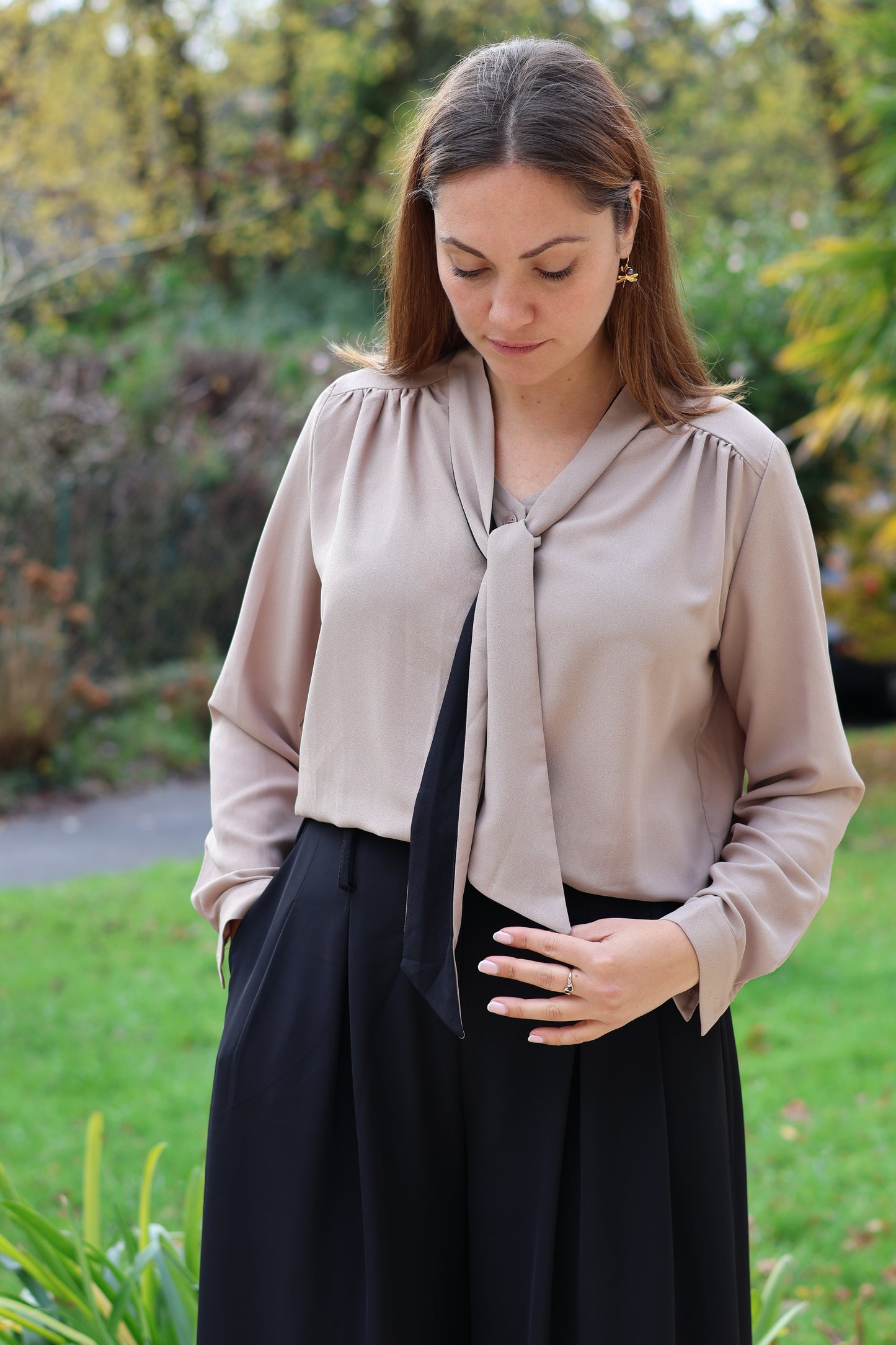 Chemisier CATHERINE beige