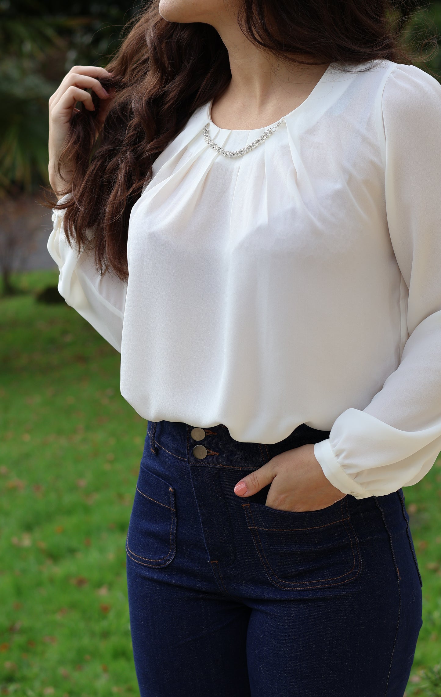 Top APOLINE blanc