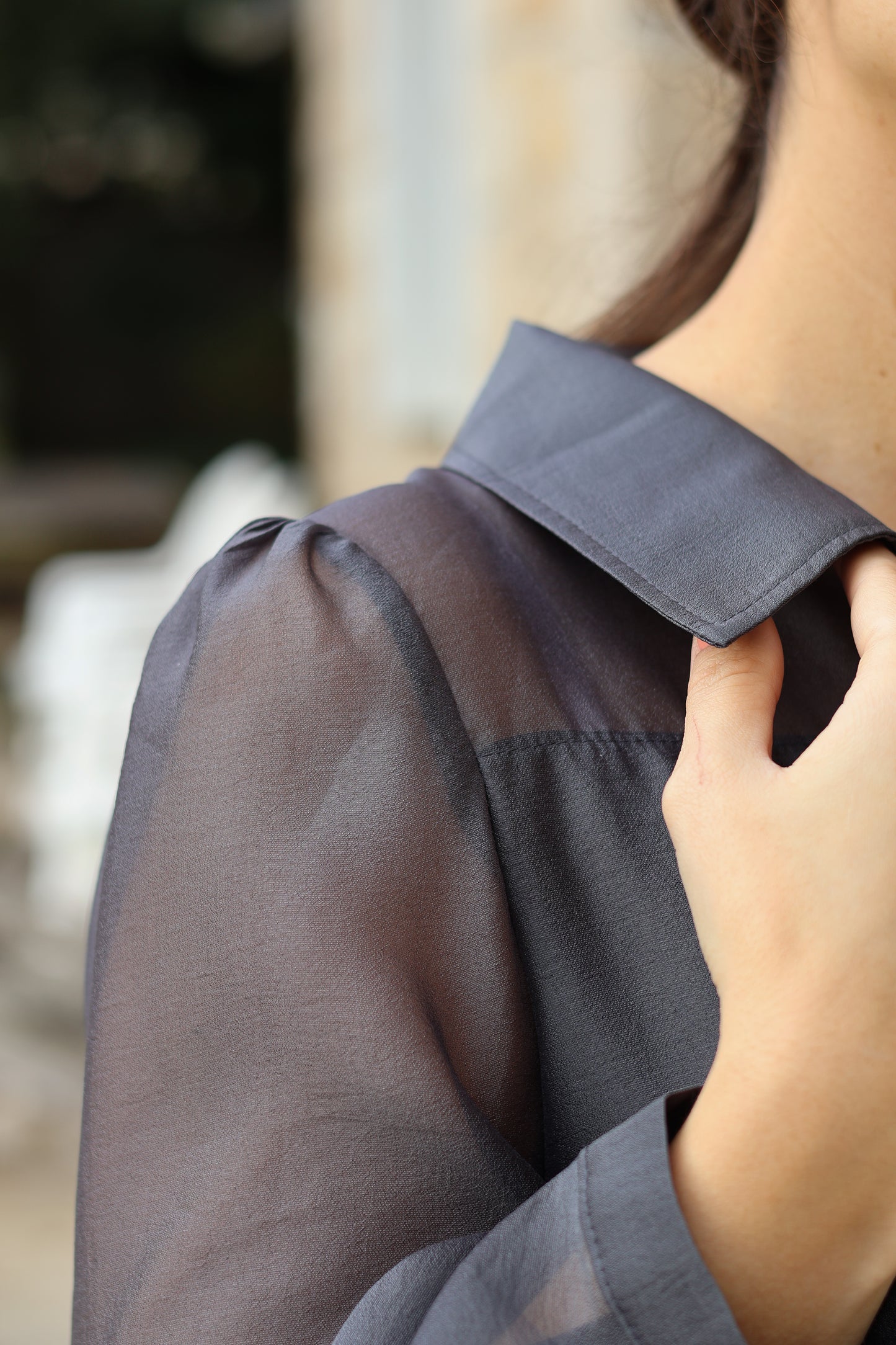 Chemisier ANGÈLE anthracite