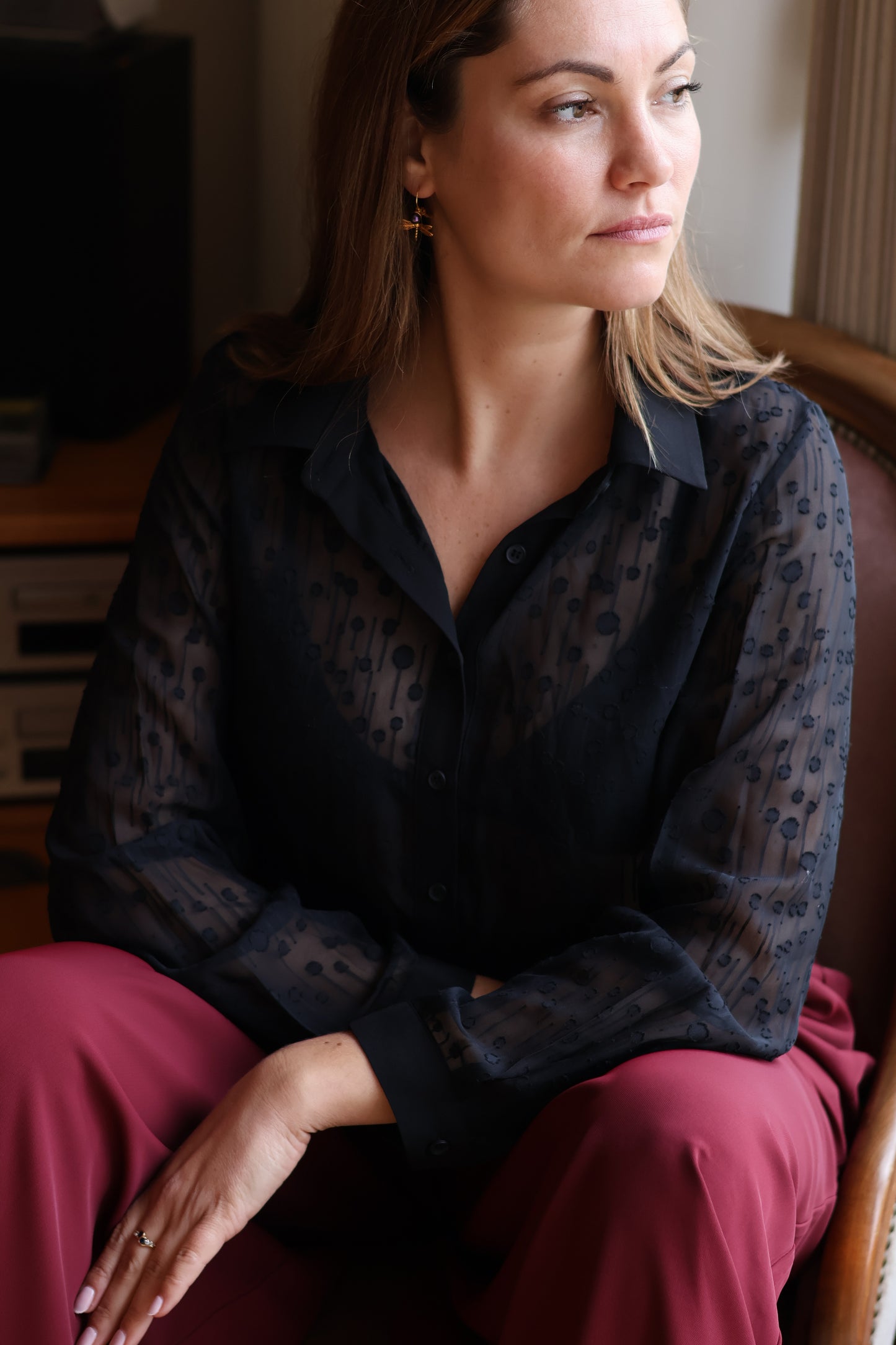 Chemisier AURORE noir