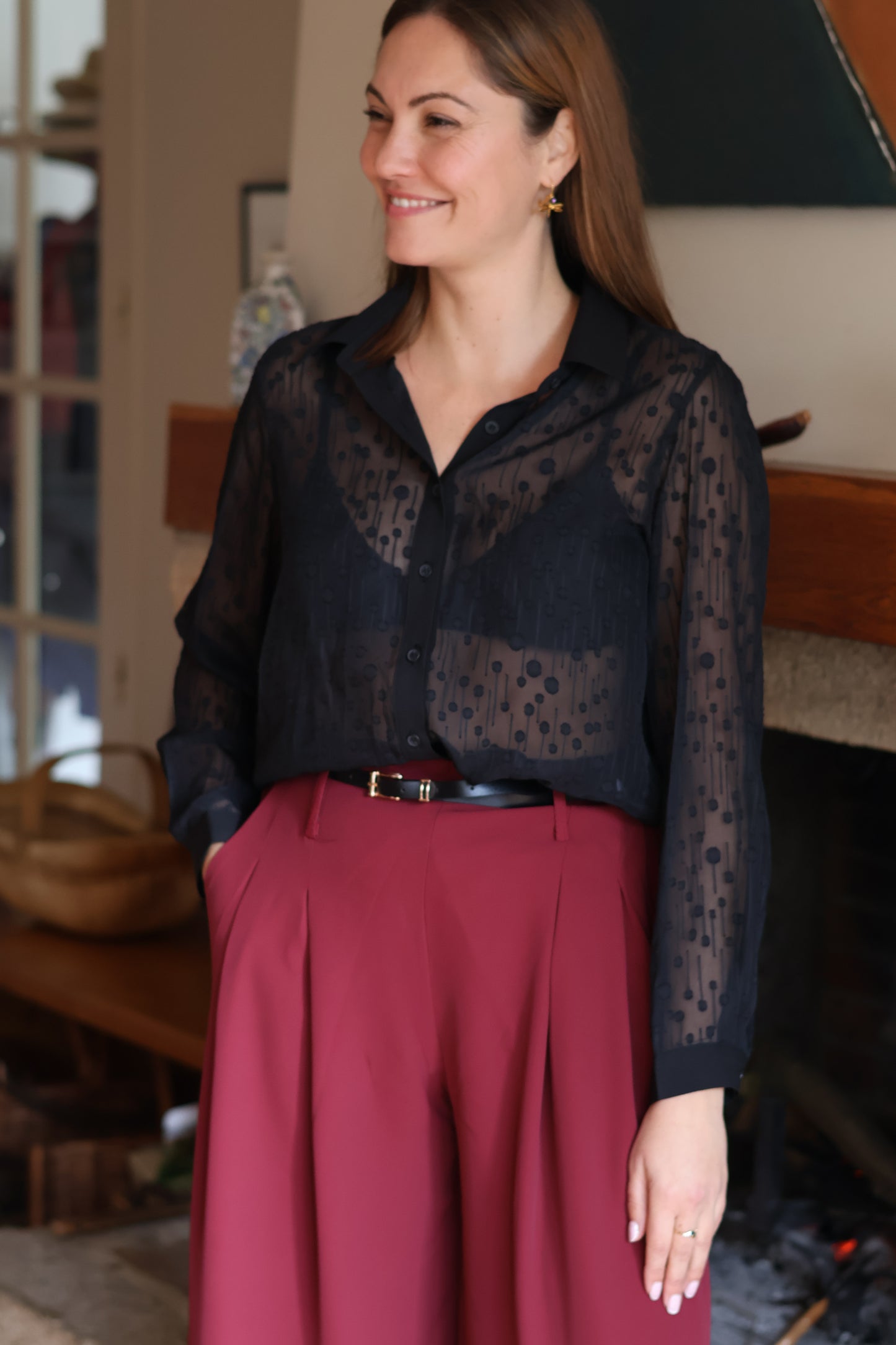 Chemisier AURORE noir