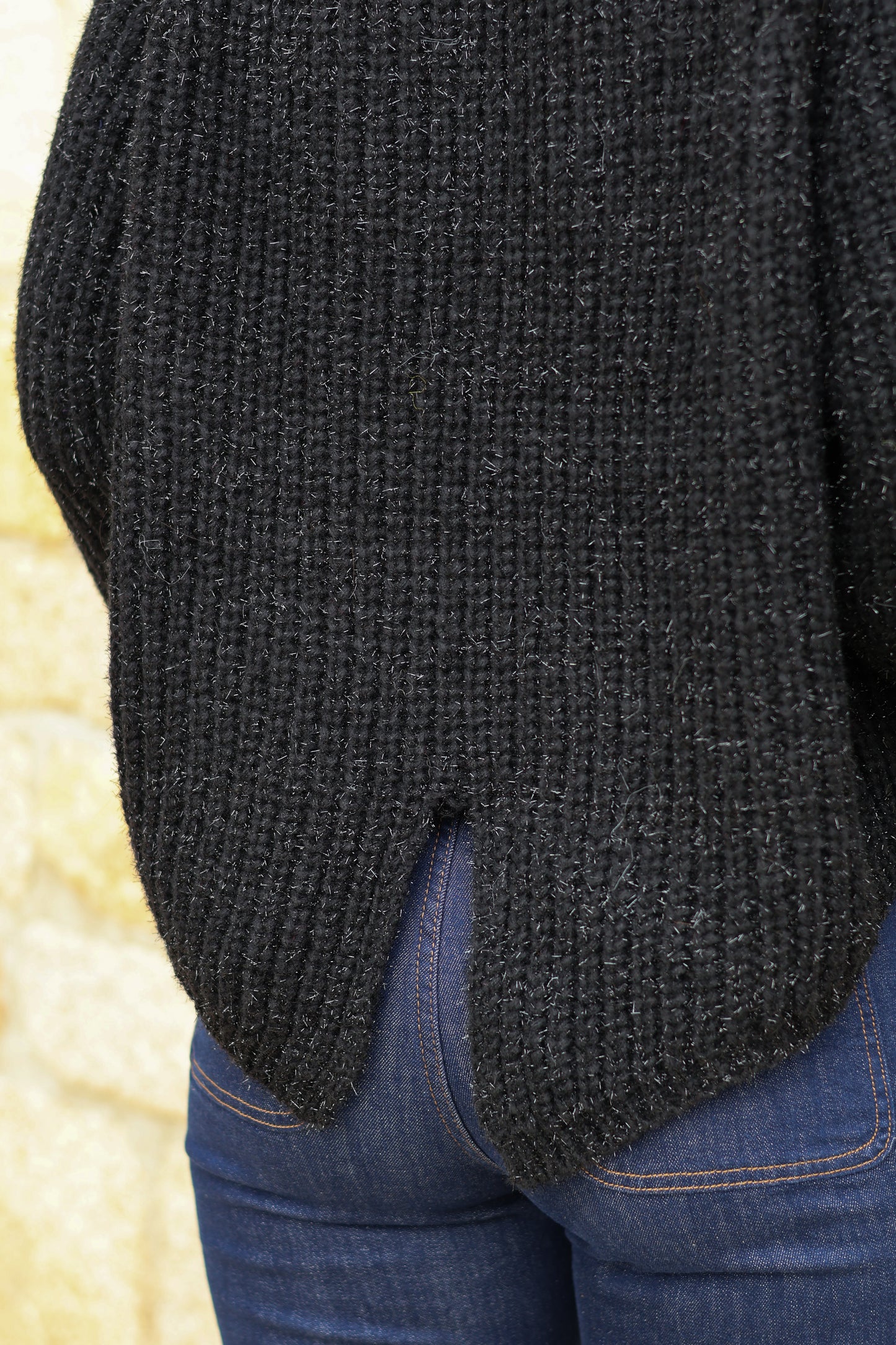 Pull AZALEE noir pailleté