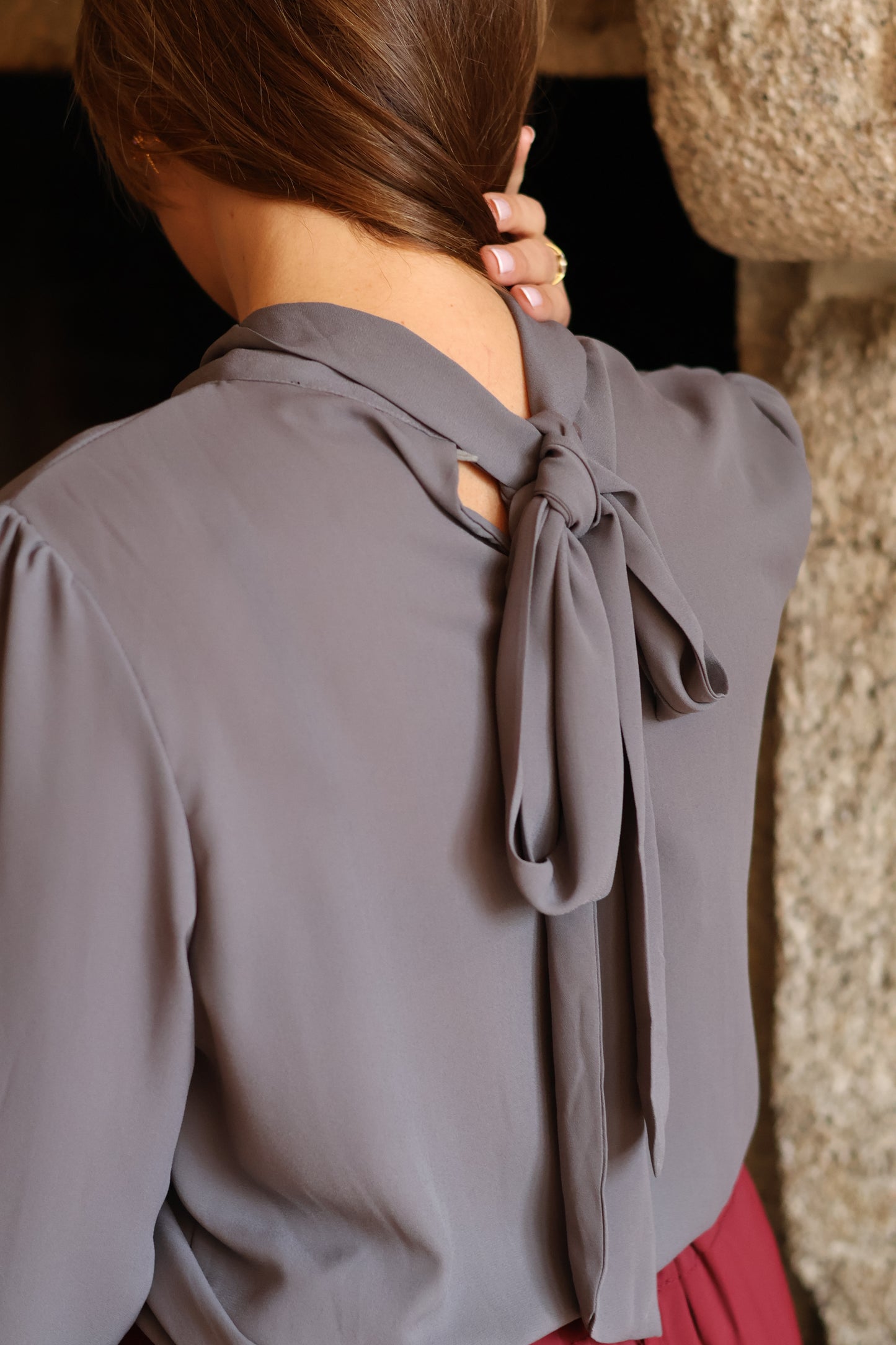 Blouse ADELAÏDE grise