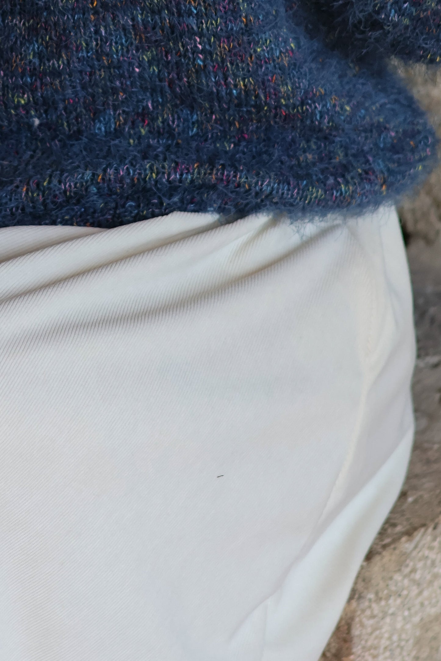 Jupe MARGHARET velours écru