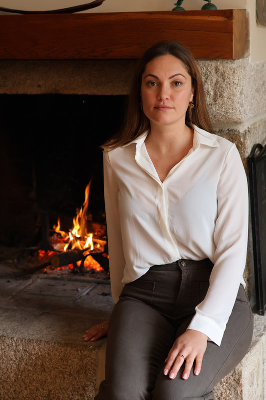 Chemisier SIMONE Ecru