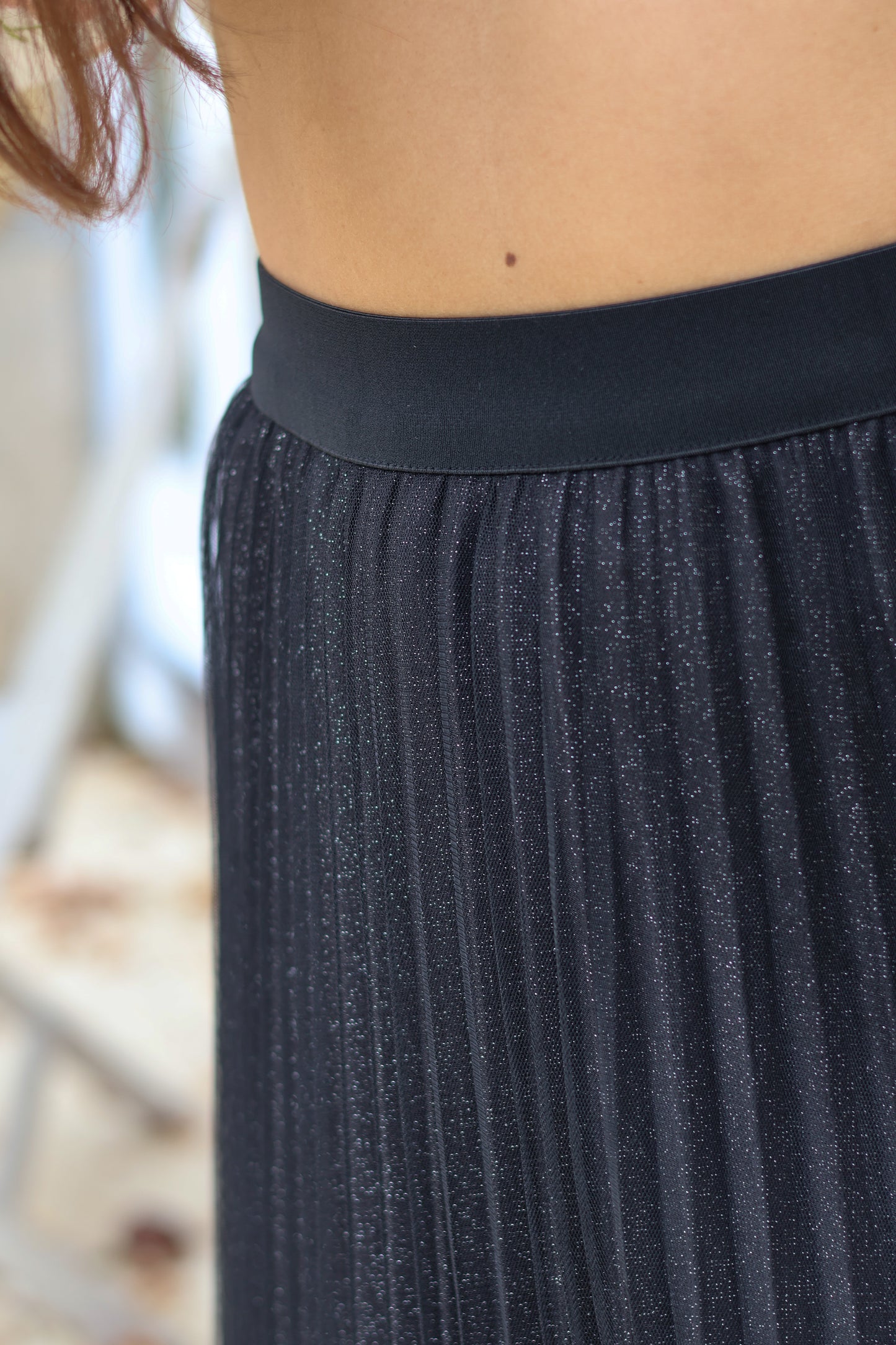 Jupe SANTA noire pailletée