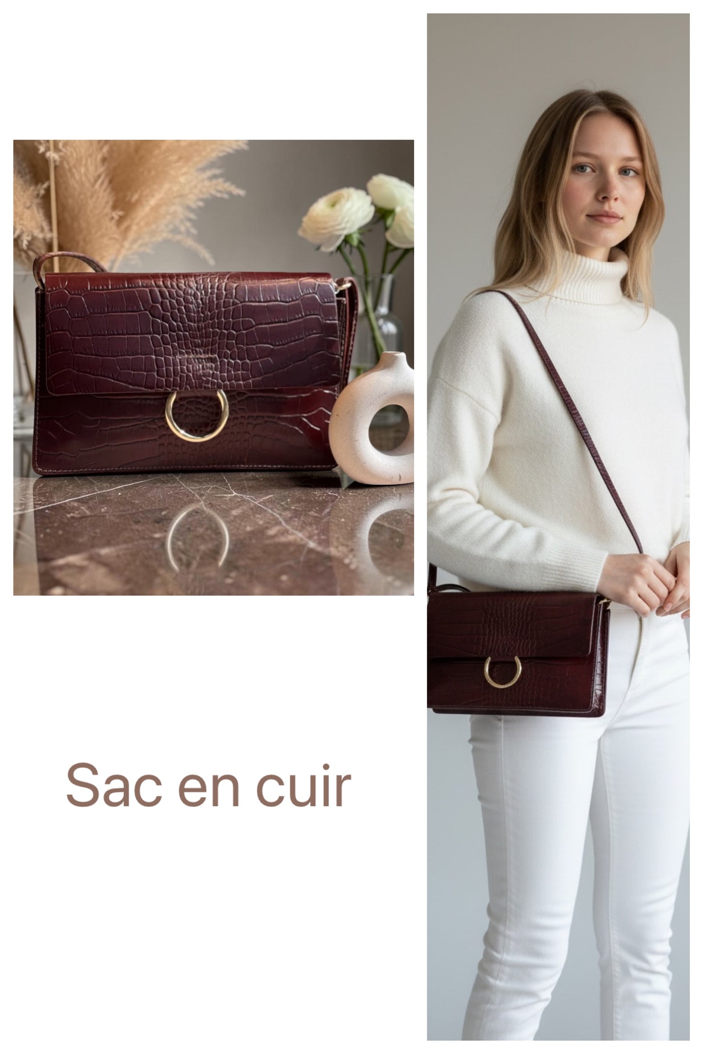 Sac KIERA bordeaux