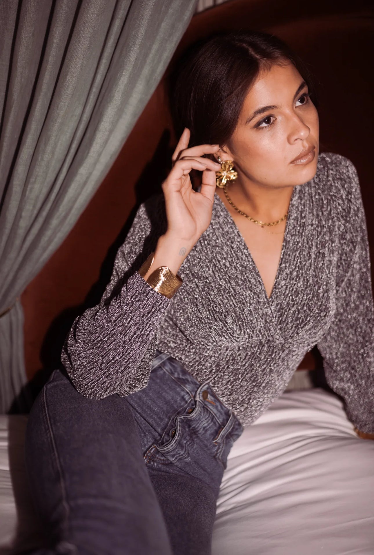 BodY STELLA argenté pailleté