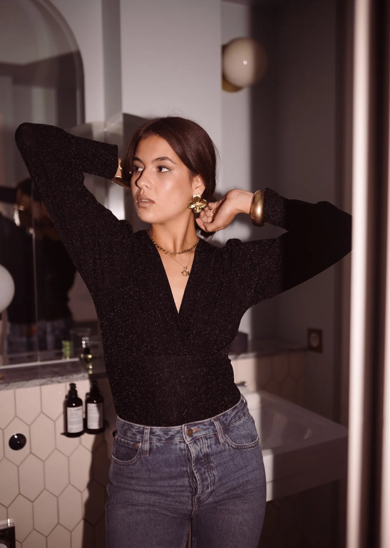 BodY STELLA noir pailleté