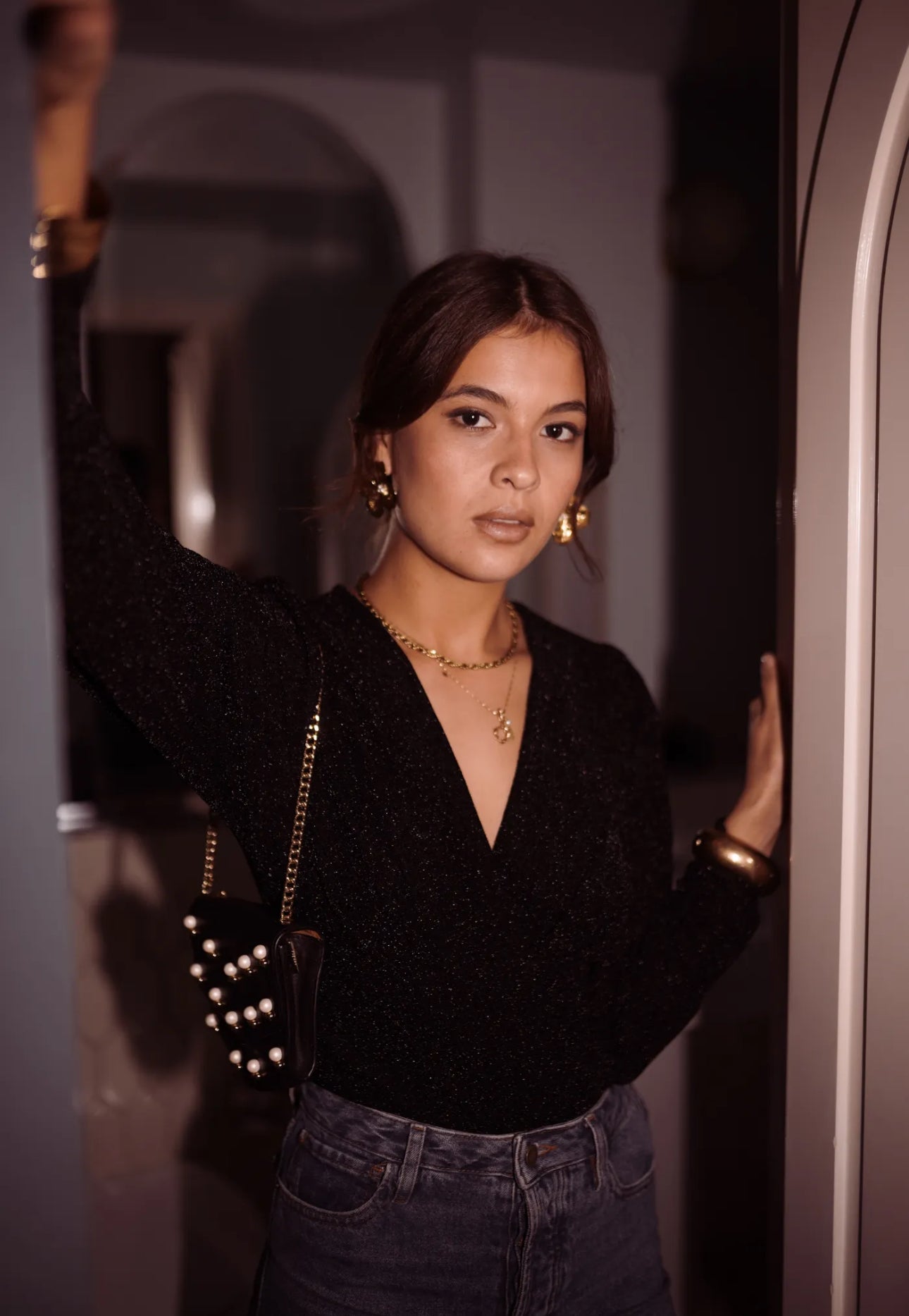 BodY STELLA noir pailleté