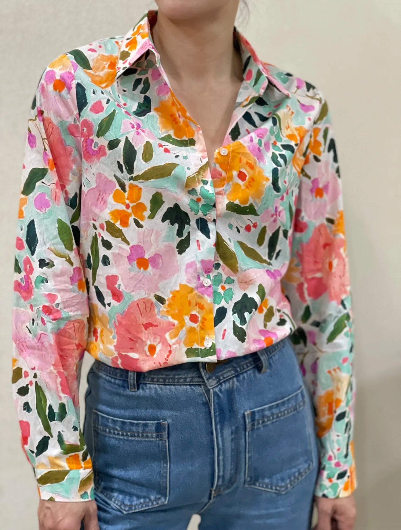 Chemise ANNA fleurie