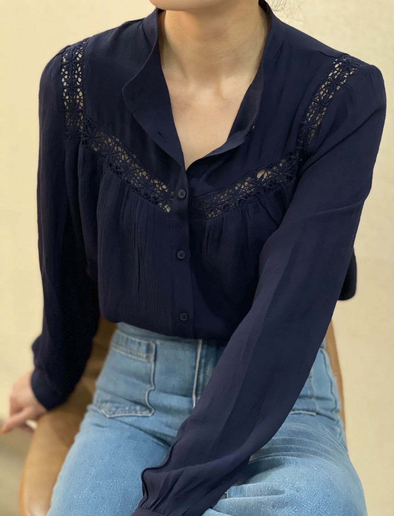 Chemisier LEONIE marine